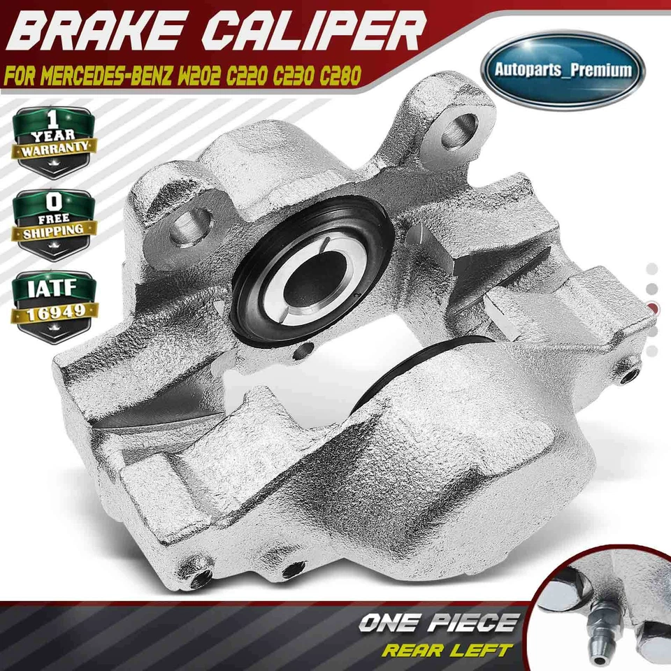 Brake Caliper for Mercedes-Benz W202 C220 1996 C230 97-98 C280 94-95 Rear Le Foto 1 de 1