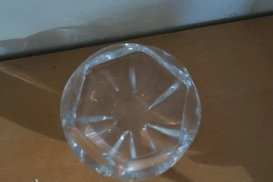 Vintage MCM Orrefors Sweden Art Glass Clear Crystal Bowl Trinket Dish 5" Signed - Bild 1 von 5