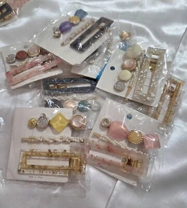 Haarspangen Set Perle Kristall Acryl Geometrisch Haarspangen Haarnadel Zubehör - Bild 1 von 24
