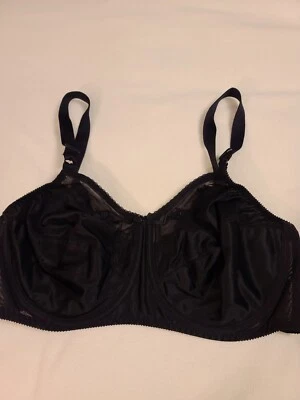 Sutiã BALI preto sem enchimento, tamanho 38DD, estilo # 0180, em excelente estado usado - Imagem 1 de 4