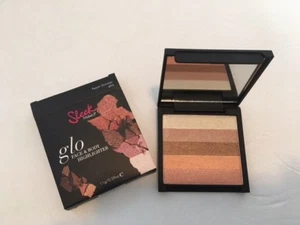 GLO trucco elegante nuovo con scatola evidenziatore viso e corpo peach shimmer 494 HTF - Foto 1 di 1