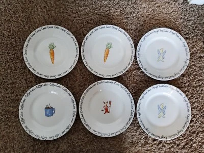 10 Platos Strawberry Street Postre/Pastel 8" - Juego de 6 Foto 1 de 4