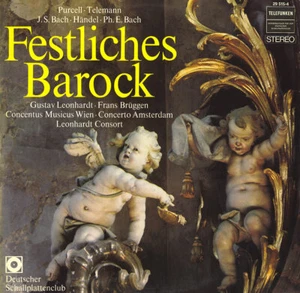 Telefunken 2LP Gatefold TELEMANN BACH HANDEL Baroque Music HARNONCOURT BRUGGEN - Picture 1 of 3
