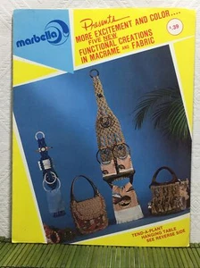 Vintage Marbella Macrame Patterns Towel Hangers Purses Accento Craft - Picture 1 of 6