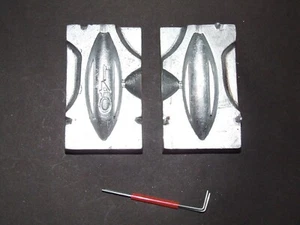 DCA 5oz 140g TOURNAMENT WEIGHT GRIP MOULD COS BASS SEA BEACH FISHING - Picture 1 of 3