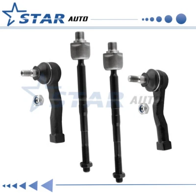 Todos (4) eslabones de extremo de barra de amarre interior + exterior nuevos para Kia Sedona 2002 2003 2004 2005 Foto 1 de 4