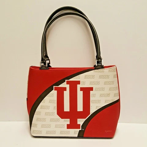 JENKINS IU HOOSIERS Indiana University Red White Black Purse Tote Handbag Cover