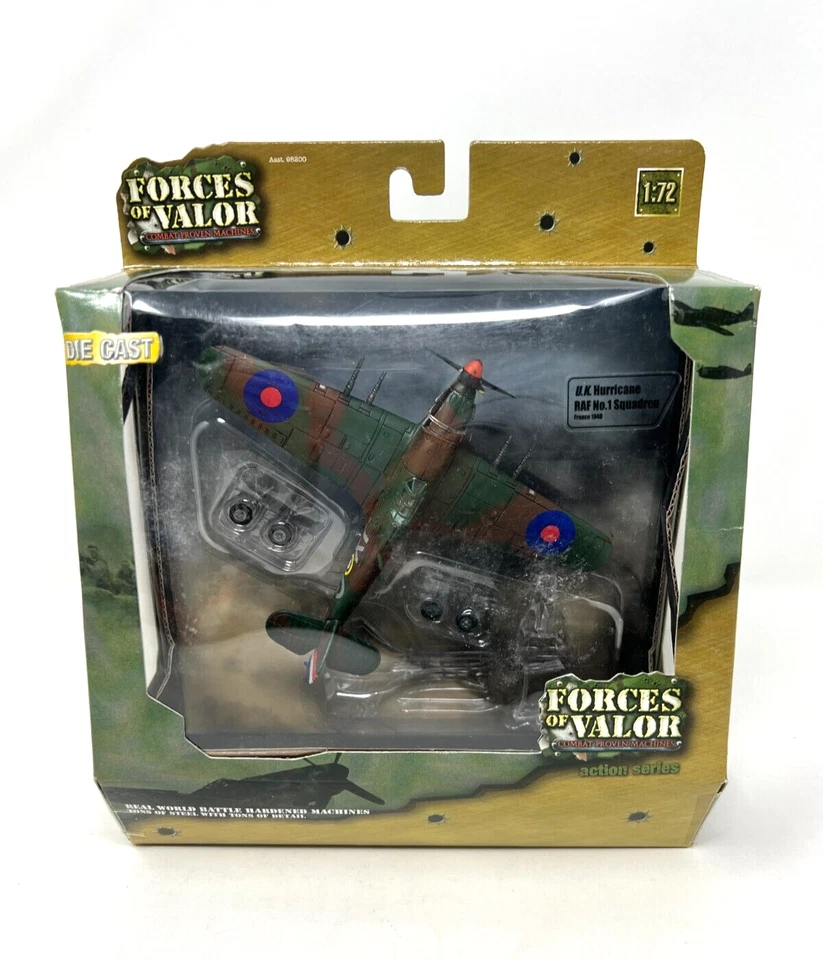 Forces of Valor Combat Proven Machines 1:72 UK Hurricane RAF No 1 Squadron NIB - Image 1 of 4