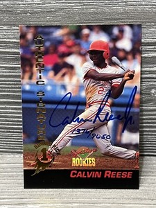 1994 Signature Rookies Baseball Autographs #44 Calvin “Pokey” Reese #1376/8650
