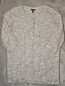 Eileen Fisher Strickjacke Mantel XL 3/4 Arm Kragenlos Drehdruckknöpfe - Bild 1 von 15