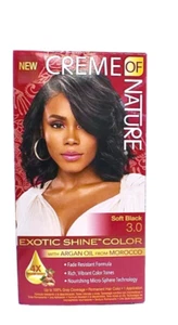 Creme of Nature Exotic Shine Color~Argan Oil~Soft Black 3.0 - Picture 1 of 3