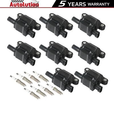 8pcs Ignition Coils UF743+Iridium Spark Plug for 2016-2020 Cadillac CTS Escalade - Изображение 1 из 4