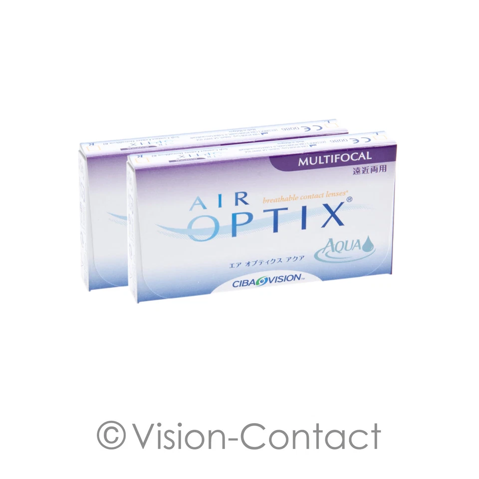 Air Optix Aqua Multifocal 2 x 6 multifokale Kontaktlinsen Monatslinsen von Alcon - Bild 1 von 1