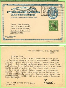 UY2m + #653 April 23 1929 San Francisco CA to Switzerland - Picture 1 of 1