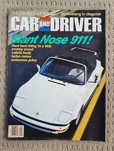 CAR and DRIVER Magazine Sept 1987 911 Turbo, Mustang, Bentley, DB4 Zagato - Picture 1 of 14