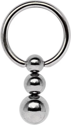 Piercing Titanio Gioiello Intimo Sein Stomaco Anello Bcr IN 1,2mm Con - Immagine 1 di 2