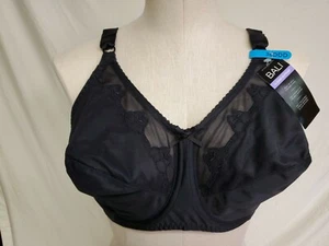 Bali Womens Black Flower Bali Underwire Bra Size 36DDD ๐ฆ - Picture 1 of 5