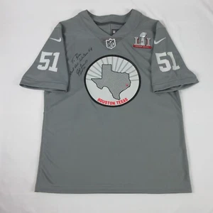 Super Bowl 51 LI Nike Jersey Adult Large Gray On Field Brett Favre Signature  - Picture 1 of 12