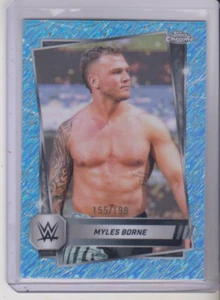 2025 Topps Chrome WWE Myles Borne NXT Aqua Shimmer Refractor 155/199 - Bild 1 von 2