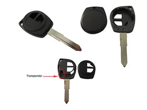 GUSCIO COVER CHIAVE FIAT SEDICI, SUZUKI E OPEL CON LAMA A 2 TASTI - Picture 1 of 1