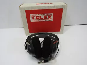 NIB OLD TELEX HEAD PHONE Headphones Ear Muffs ADJUSTABLE - Picture 1 of 4