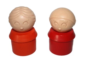 De Colección Tupperware Tuppertoys Lote De 2 Figuras Rojo Hombre Naranja Mujer Figuras 2.5 Pulgadas - Imagen 1 de 3