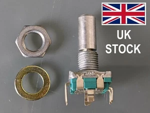 Rotary Shaft Encoder EC11 style, with push switch, UK stock - Picture 1 of 6