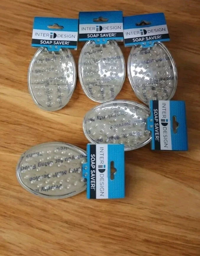 5 Pack InterDesign 30100 Soap Saver, Plastic/Rubber, Clear - Image 1 of 1
