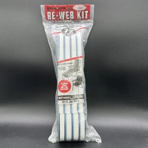 Vintage Re-Web Kit #20072 Rasenstuhl/Chaiselongue Gurtband Gummistiefel 72 Fuß HERGESTELLT IN USA - Bild 1 von 3