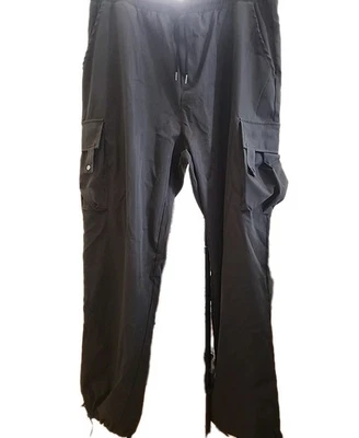 Men's Khaki  Cargo Pants, Size XXXL with Pockets and Drawstring Waist and Legs. - Image 1 of 3