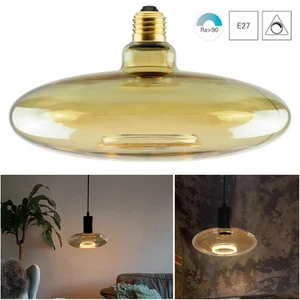 Lampadina design lampada LED E27 4W dimmerabile vetro luce gialla ambra cucina - Foto 1 di 7