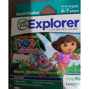 Leap Frog Explorer Learning Game Nickelodeon Dora The Explorer Leapster NEW 2012 - Picture 1 of 4