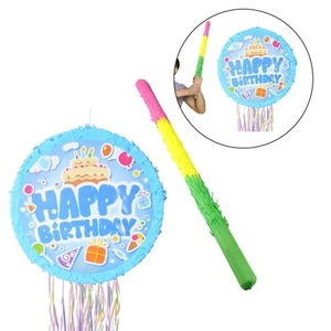 Pull String Pinata Home Decoration with Stick for Celebration Kids Birthday - Picture 1 of 7