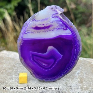 Purple Agate Hardstone - Jewellery Volcanic Rock Slice Spiritual Healing - Picture 1 of 1