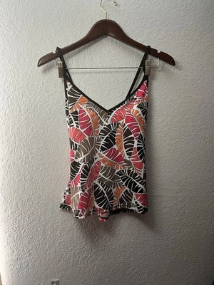 Traje de baño Jantzen para mujer 12 hojas pieza superior correas ajustables acolchadas Foto 1 de 4