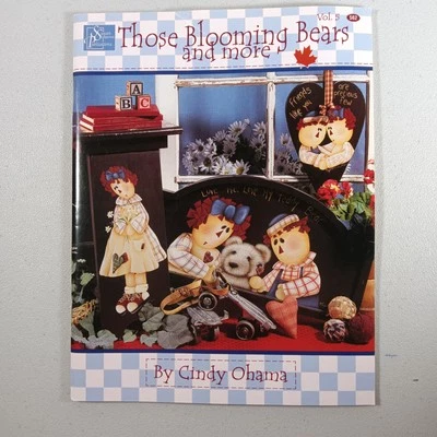 Those Blooming Bears Painting Guide Ohama Tole Folk Art Rustic Home Decor VTG - Image 1 of 4
