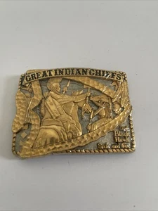 Great Indian Chiefs Belt Buckle Chief Black Hawk  - Picture 1 of 7