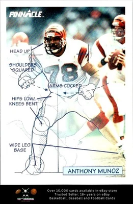 1991 Pinnacle FOOTBALL #357 Anthony Munoz - Image 1 of 2