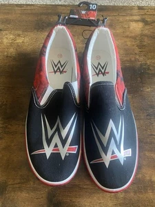WWE Canvas Slip On Sneakers SIZE 10 Brand New. buy more and save on Shipping - Picture 1 of 4
