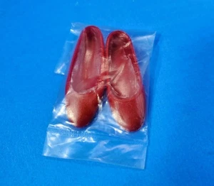 Vintage Skipper / Pepper Doll Sized Red Shoes Hong Kong MINTY ~ 1960's - Picture 1 of 2
