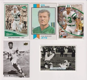 FIVE CARD DON MAYNARD LOT - NEW YORK JETS - Picture 1 of 1
