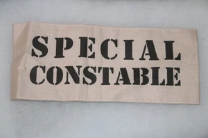 GOOD COPY WW2 HOME FRONT SPECIAL CONSTABLE ARMBAND WHITE - Picture 1 of 3