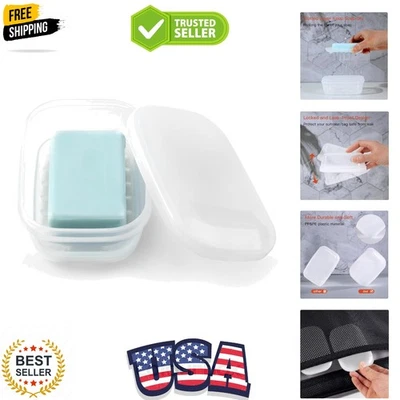 Leakproof Soap Dish with Lid & Draining Layer, Shatterproof Travel Bar Soap H... - Image 1 of 4