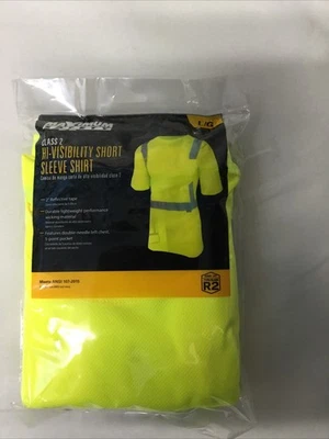 Maximum Safety Men's Hi Vis Safety Shirt with Reflective Tape Large Yellow - Image 1 of 4