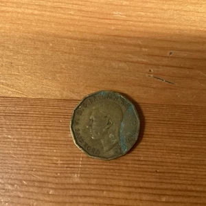 Drei Pence Münze Großbritannien 1942, König George VI Ära - Bild 1 von 2