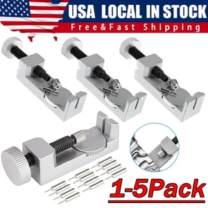 Metall verstellbar Uhrenarmband Armband Link Pin Entferner Reparatur Werkzeug Kit USA - Bild 1 von 19