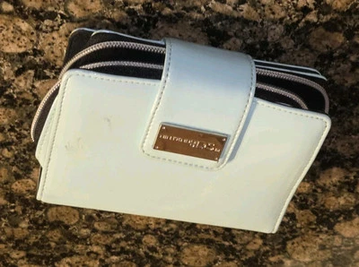 Estuche de transporte de vinilo azul claro para sistema de videojuegos Nintendo DS de colección antiguo  Foto 1 de 4