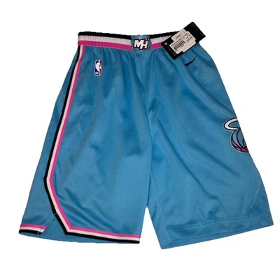 Kids NWT Miami Heat Vice Nike Swingman Shorts Boys M  - Image 1 of 4