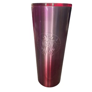2021 Starbucks Holiday Stainless Steel Ombre Tumbler Cold Cup Venti 24 Oz - Bild 1 von 7