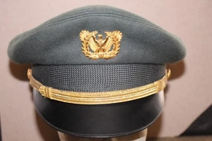 Original Pre Vietnam War U.S. Army Warrant Officers Wool Visor Cap w/Badge, 56 d - Picture 1 of 16